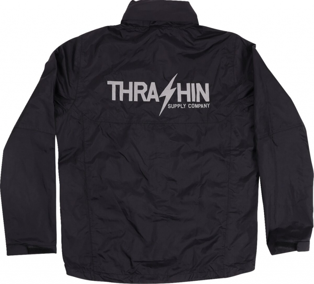 Thrashin Supply Co. Jacket Mission Waterproof Rain Black