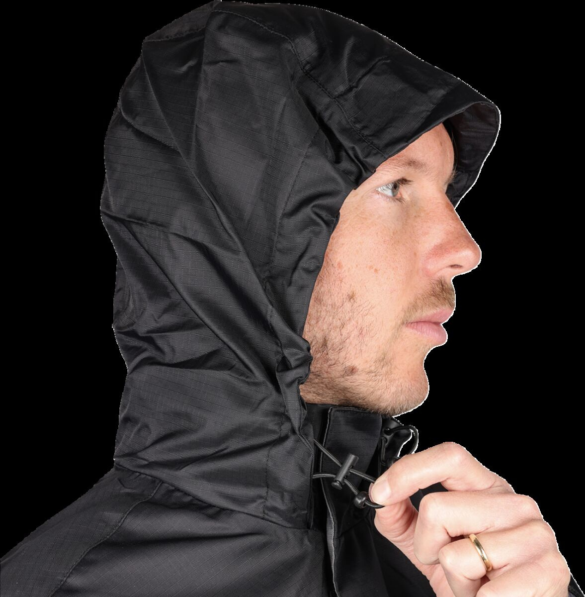 Thrashin Supply Co. Jacket Mission Waterproof Rain Black Lg Jacket Mis