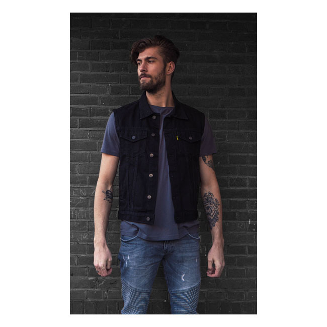 MCS denim vest black Size 3XL The MCS Denim vest is a classic one! You