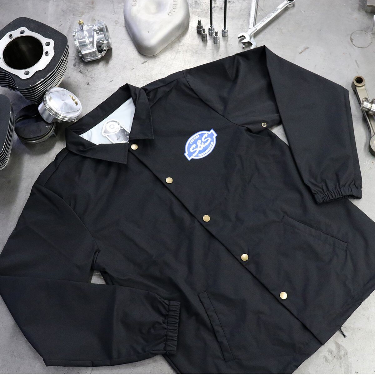 S&S Cycle Jacket Black Xxl Jacket Black Xxl