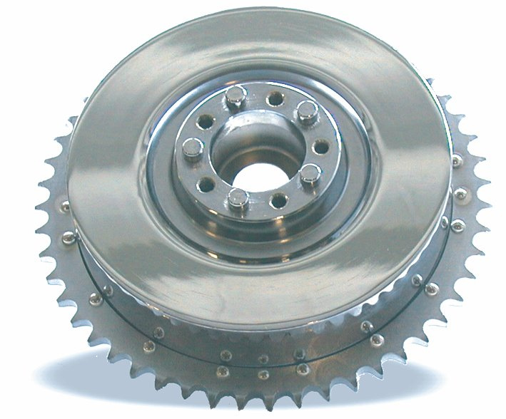 Brake drum rear FL 63-66, chrome