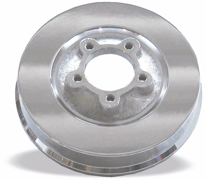 Brake drum front. FL 49-66, Hydra, chrome