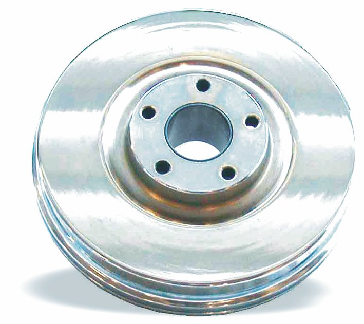 Brake drum front. FL/FX 67-72, Hydra, chrome