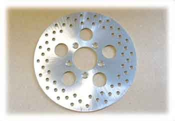 Bromsskiva fram FX & XL 78-83 dubbla skivor, borrad