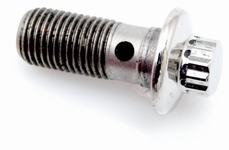 Banjobult, rostfri polerad, passar H-D 3/8