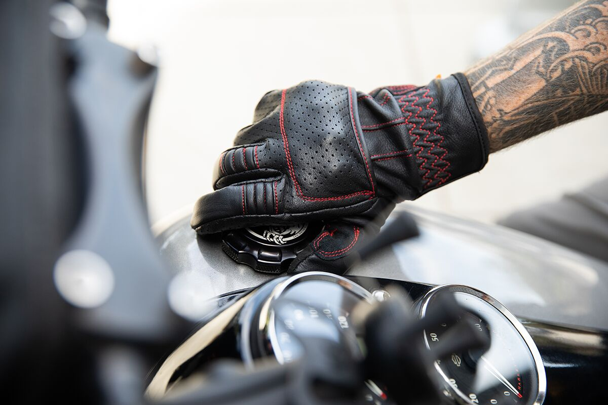 Biltwell Glove Borrego Redline Xs Glove Borrego Redline Xs