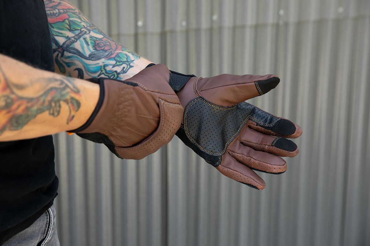 Biltwell Glove Borrego Choc Xs Glove Borrego Choc Xs