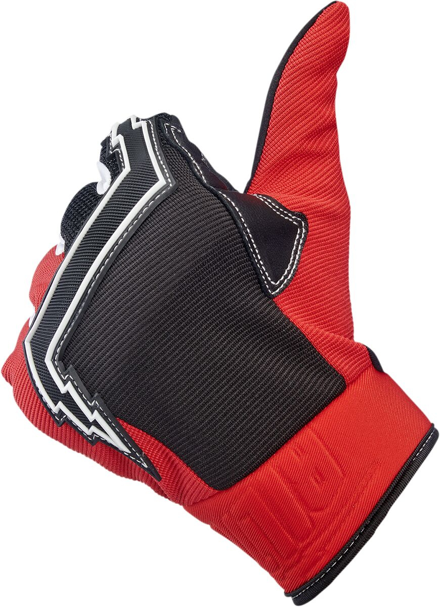 Biltwell Gloves Baja Red/Blk Lg Gloves Baja Red/Blk Lg