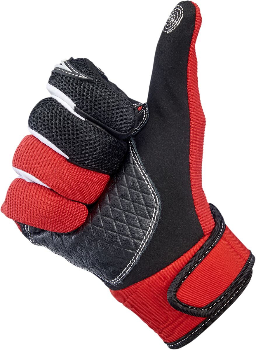 Biltwell Gloves Baja Red/Blk Xl Gloves Baja Red/Blk Xl
