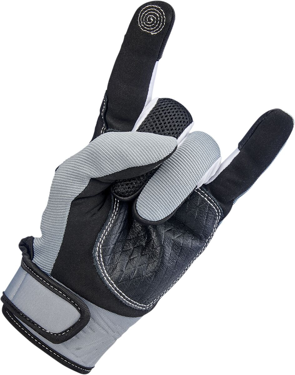 Biltwell Gloves Baja Gry/Blk Sm Gloves Baja Gry/Blk Sm