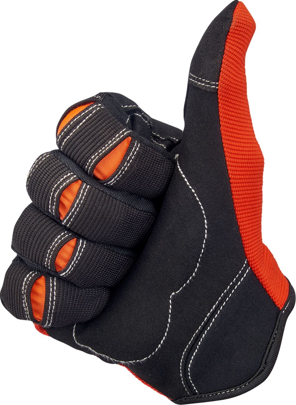 Biltwell Gloves Moto Org/Blk Lg Gloves Moto Org/Blk Lg