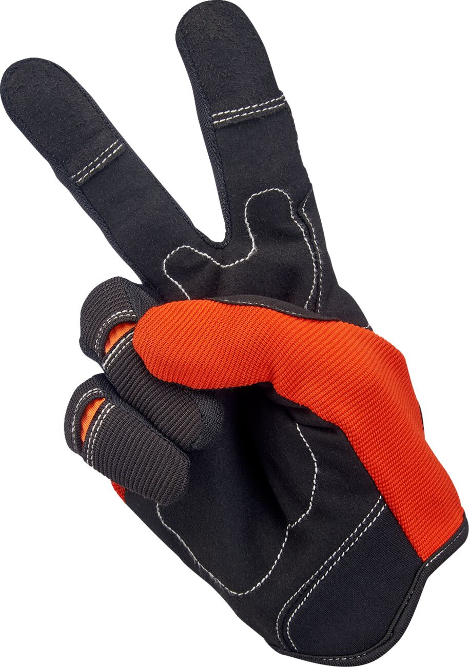 Biltwell Gloves Moto Org/Blk Lg Gloves Moto Org/Blk Lg