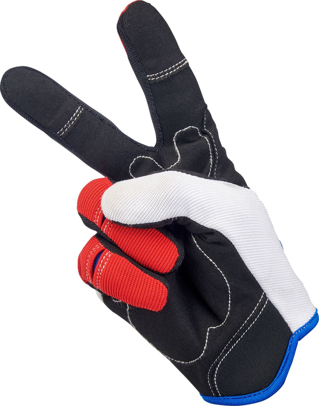 Biltwell Gloves Moto Rd/Wh/Bl Sm Gloves Moto Rd/Wh/Bl Sm