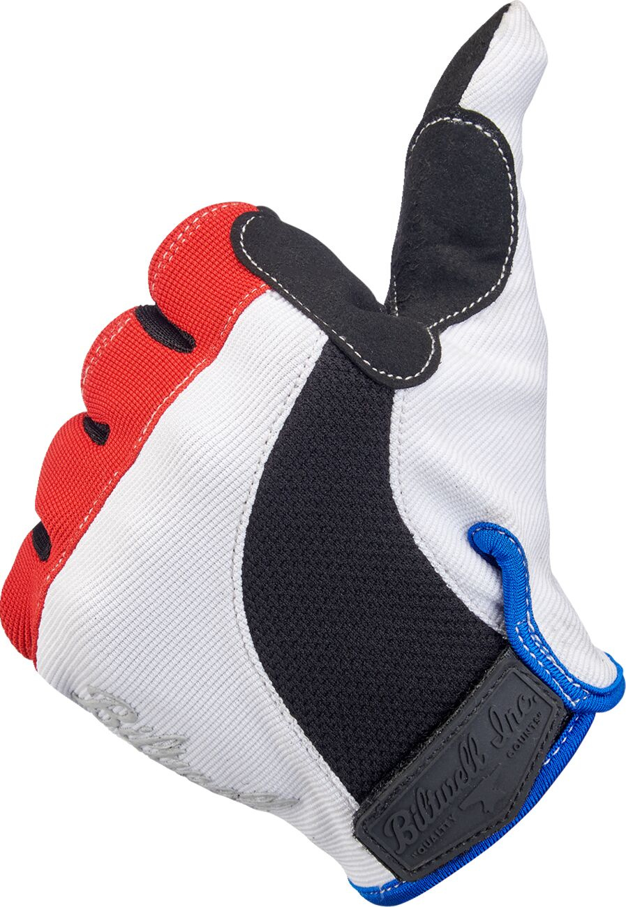 Biltwell Gloves Moto Rd/Wh/Bl Xl Gloves Moto Rd/Wh/Bl Xl