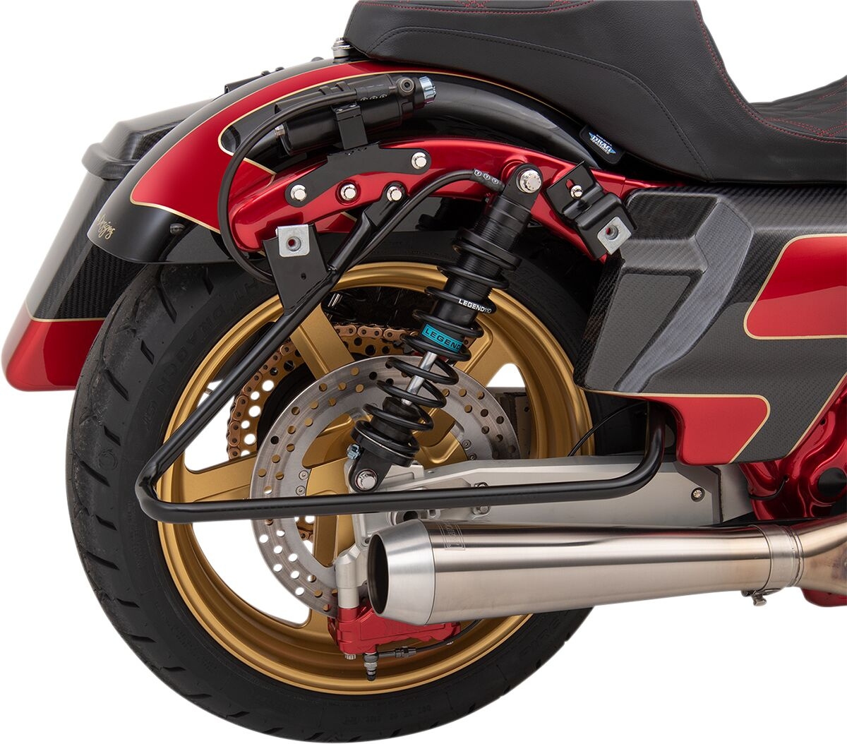 Drag Specialties Saddlebag Support Bracket Chrome Support S/B Chr 09-1