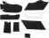 Drag Specialties Liner Oem Hard Textile Black Lining Kit Hdbags 14-19F