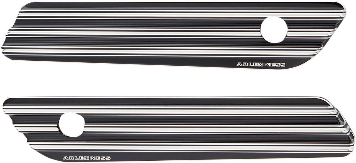Arlen Ness Saddlebag Latch Covers 10-Ghauge Black Cover Latch 10G Blk