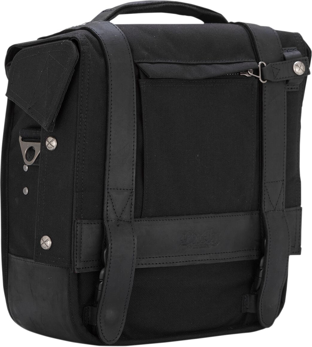 Burly Brand Saddlebag Cordura Detachable Black Saddlebag Blk Cordura