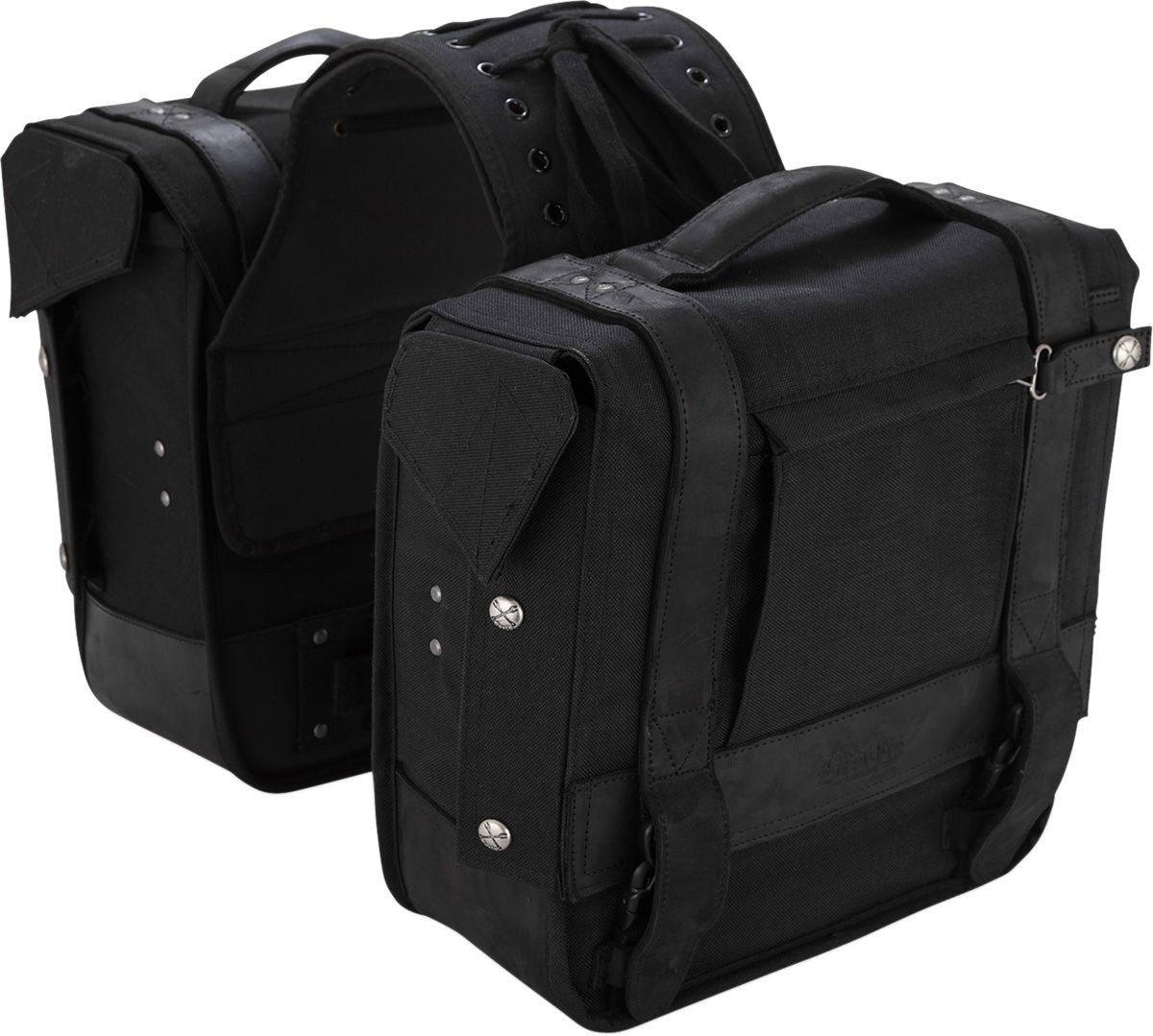 Burly Brand Saddlebag Throwover Blk Saddlebag Throwover Blk