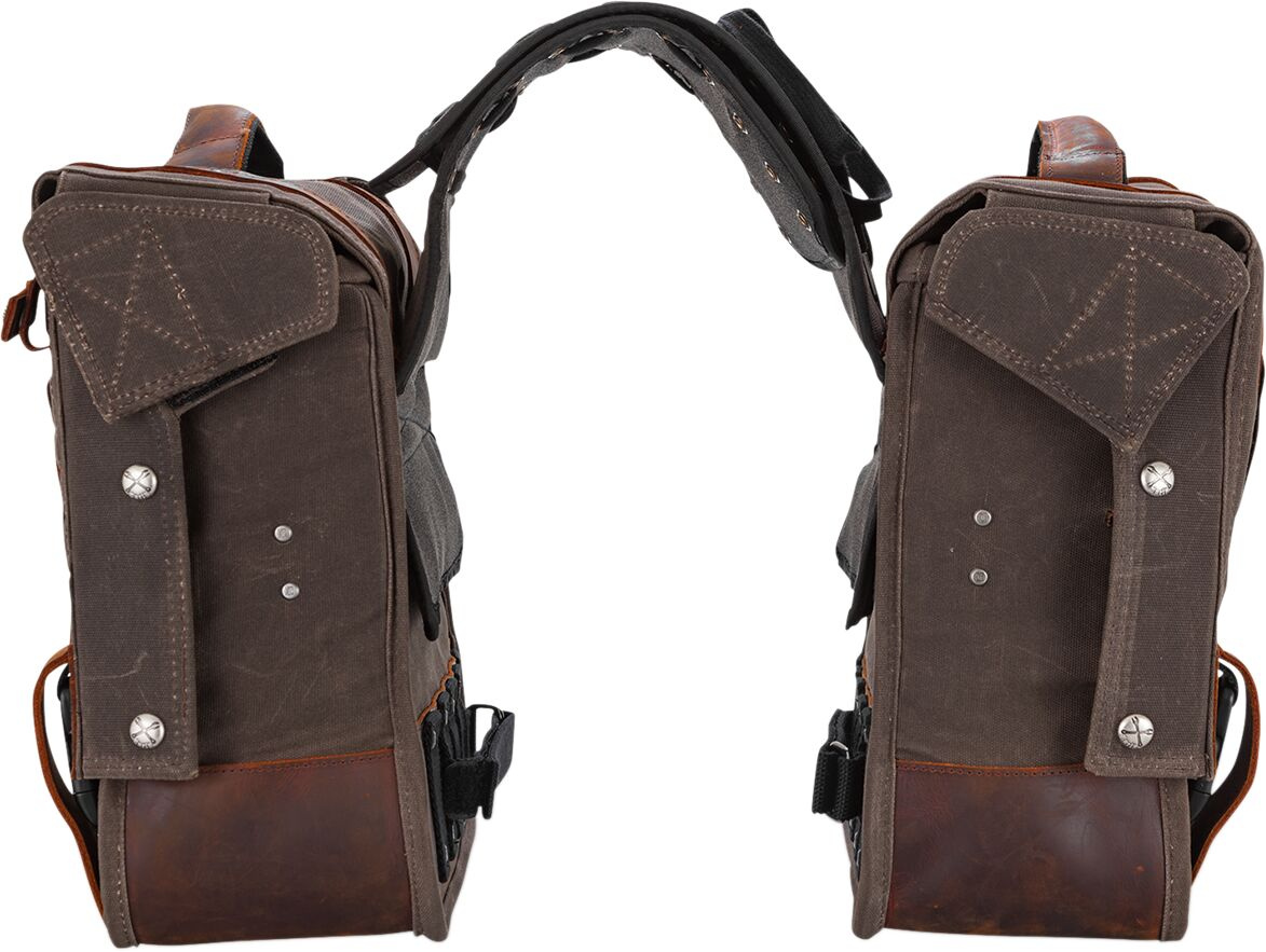 Burly Brand Saddlebag Throwover Oak Saddlebag Throwover Oak