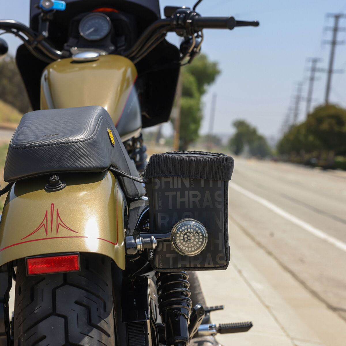 Thrashin Supply Co. Mini Essential Saddlebags - 8 Liter Saddlebags Ess