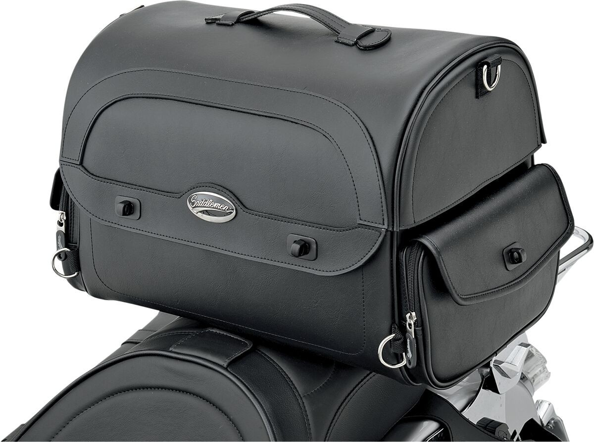 Saddlemen Express Cruis�N Trunk Bag Synthetic Leather Black Tail Pack