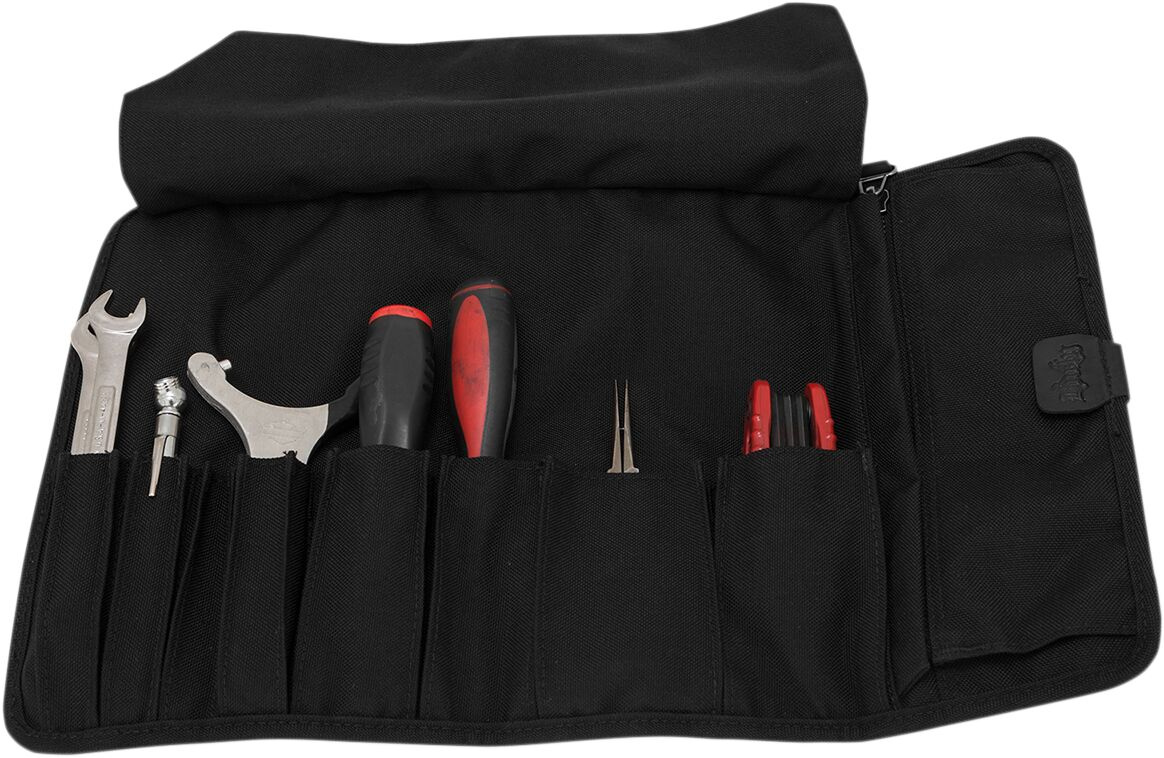 Burly Brand Tool Roll Cordura Black Tool Roll Black Cordura