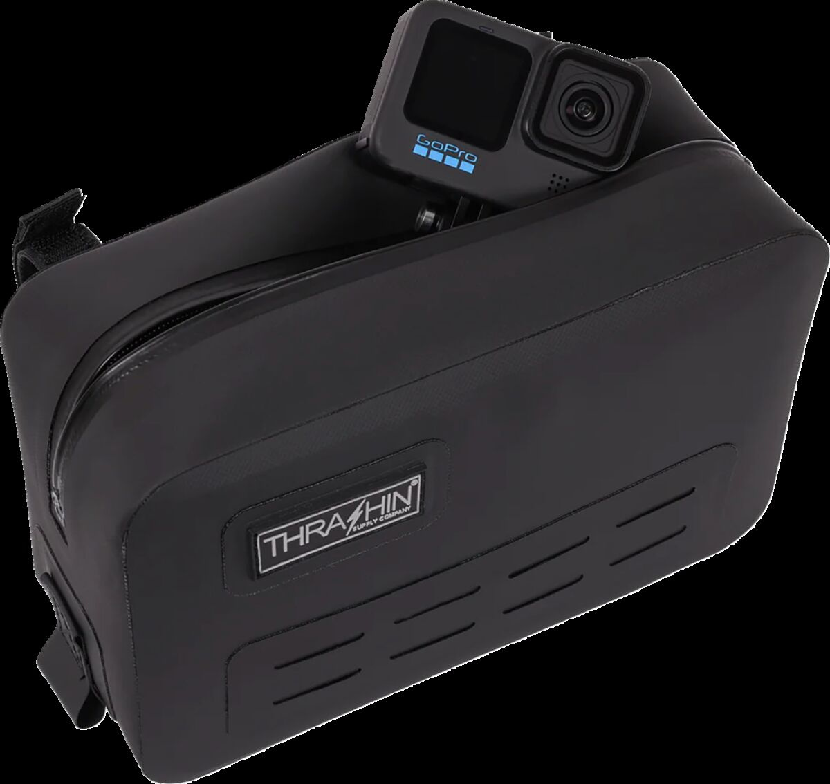 Thrashin Supply Co. Handlebar Bag - Black - Waterproof Bag Handlebar