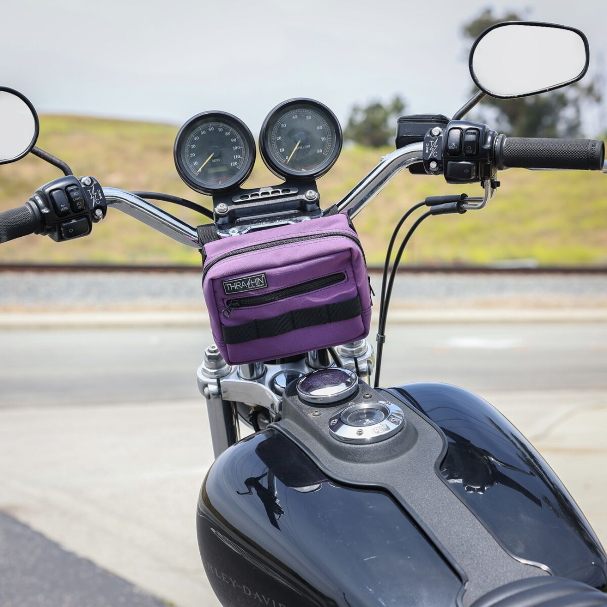 Thrashin Supply Co. Handlebar Bag - Purple Bag Handlebar Tsc Purple