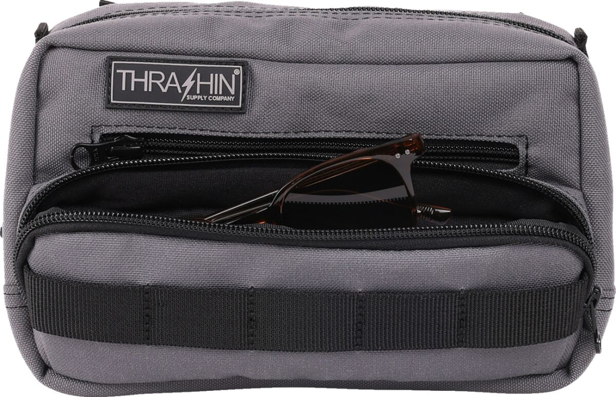 Thrashin Supply Co. Handlebar Bag Plus - Gray Bag Handlebar Tsc Plus G