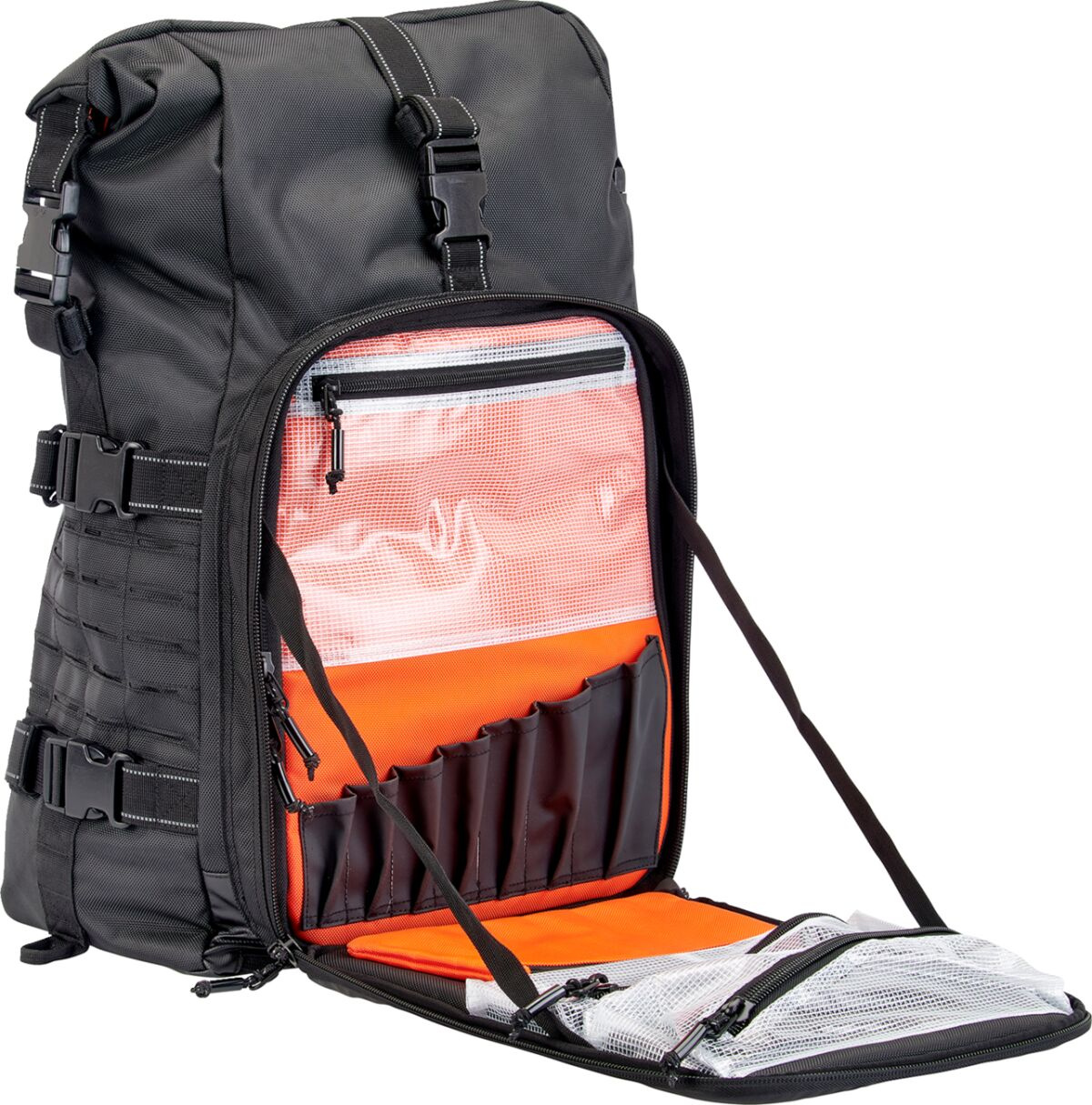 Biltwell Exfil-80 Motorcycle Bag - Gen 2- Black Bag Exfil-80 Gen 2 Blk