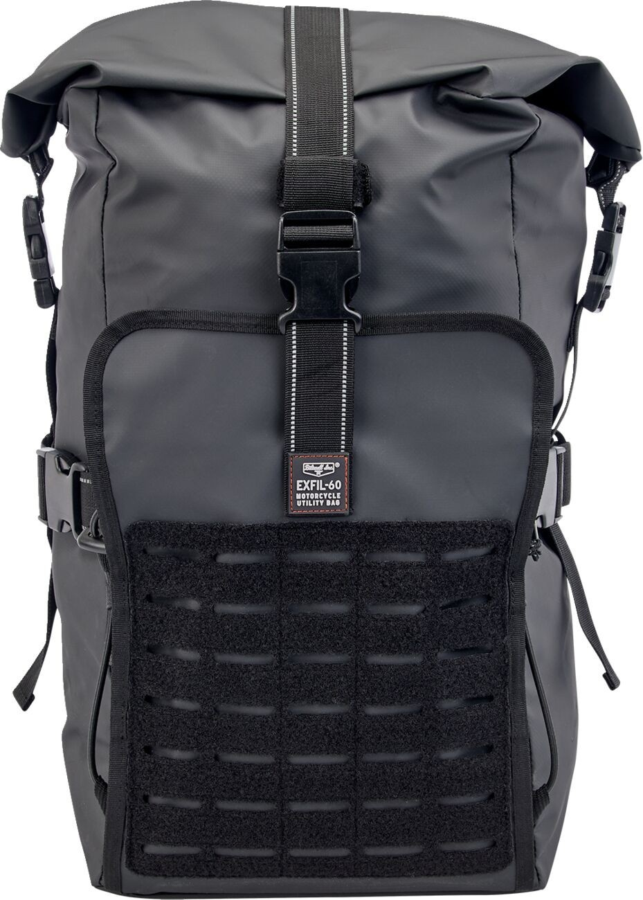 Biltwell Exfil-60 Motorcycle Bag - Gen 2 - Black Bag Exfil-60 Gen 2 Bl