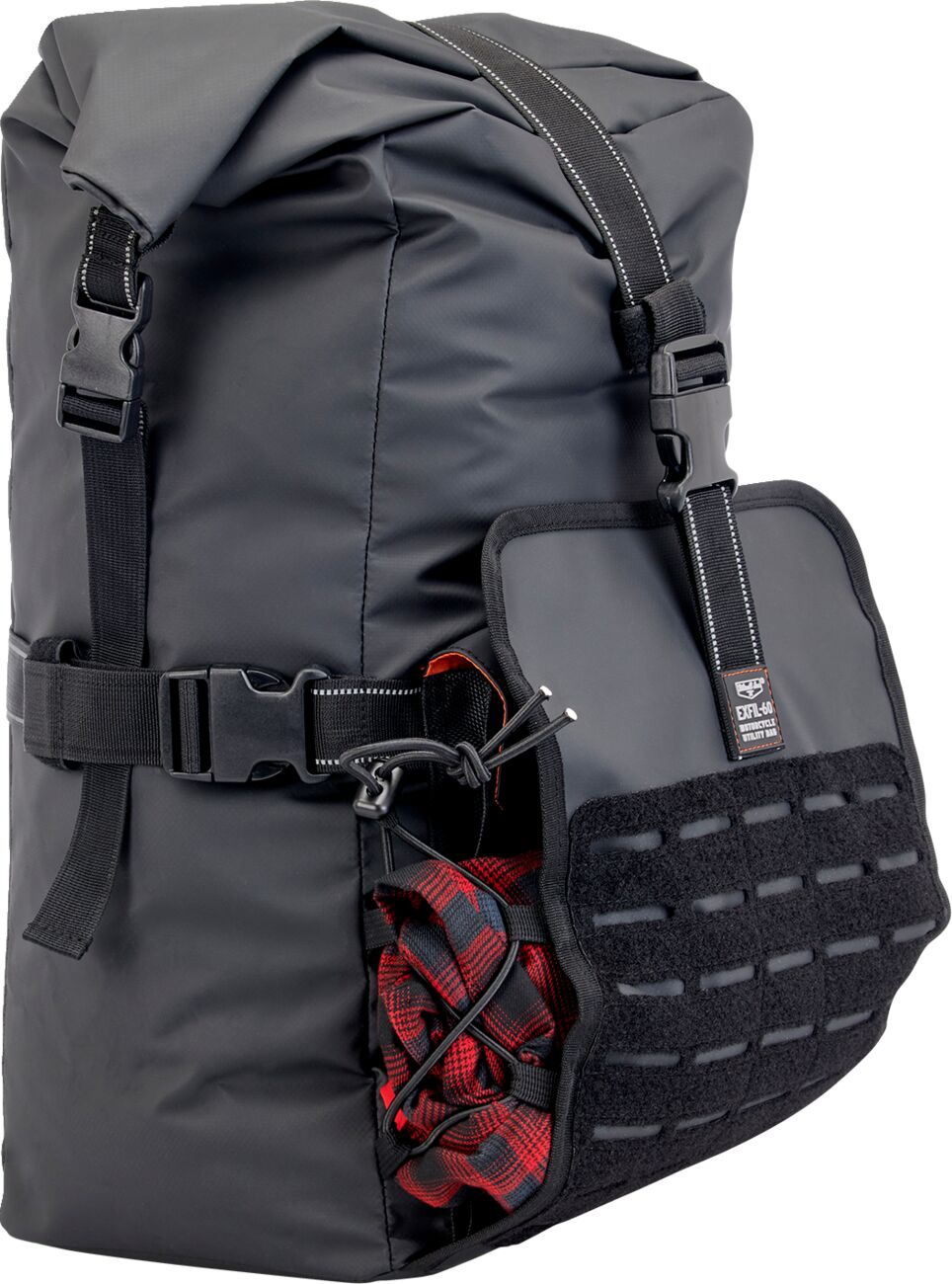 Biltwell Exfil-60 Motorcycle Bag - Gen 2 - Black Bag Exfil-60 Gen 2 Bl