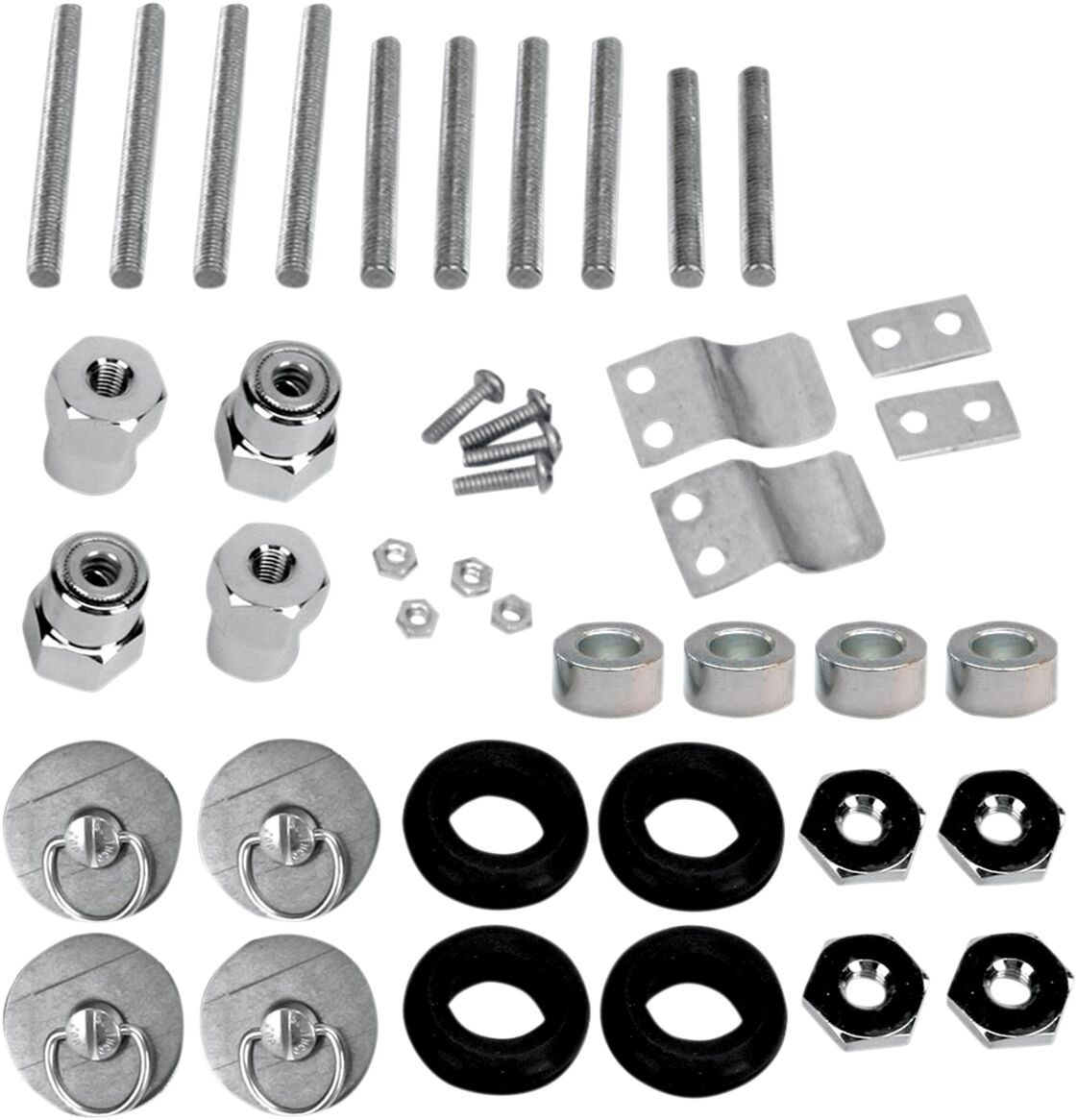 Saddlemen Fastener S4 Quick-Disconnect Steel Silver Docking Post Kt Ho