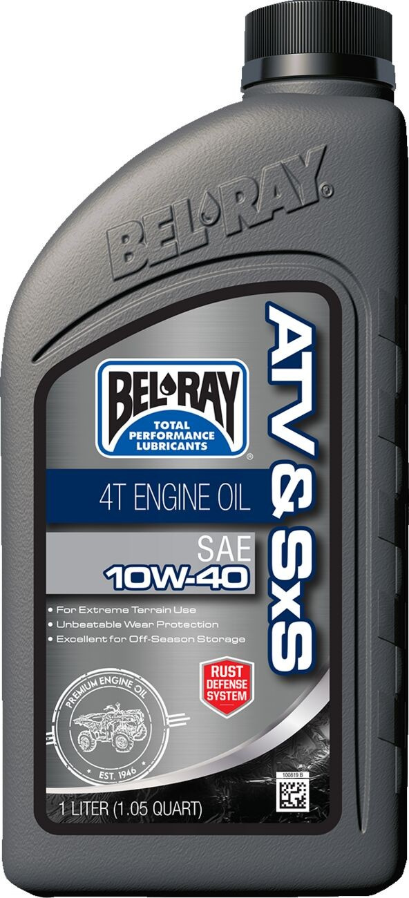 Bel-Ray Atv Trail Mineral 4-Stroke Engine Oil 10W-40 1 Liter Oil Atv M