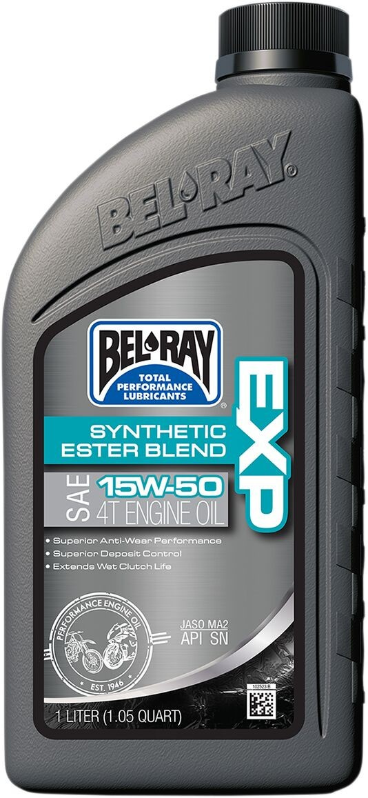 Bel-Ray Exp Semi-Synthetic Ester Blend 4-Stroke Engine Oil 15W-50 1 Li