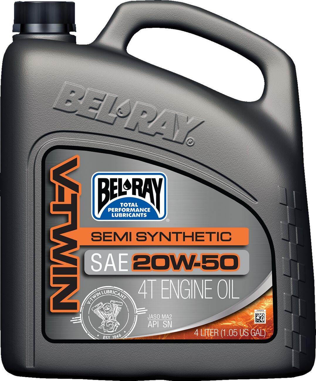 Bel-Ray Engine Oil Vtwin 20W-50 4 Liter Oil Vtwin Semi 20W50 4L