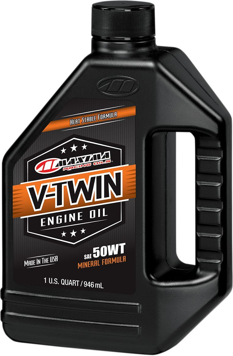 Maxima Engine Oil V-Twin 50W / 946 Ml | 32 Fl. Oz. / Amber Oil V-Twin