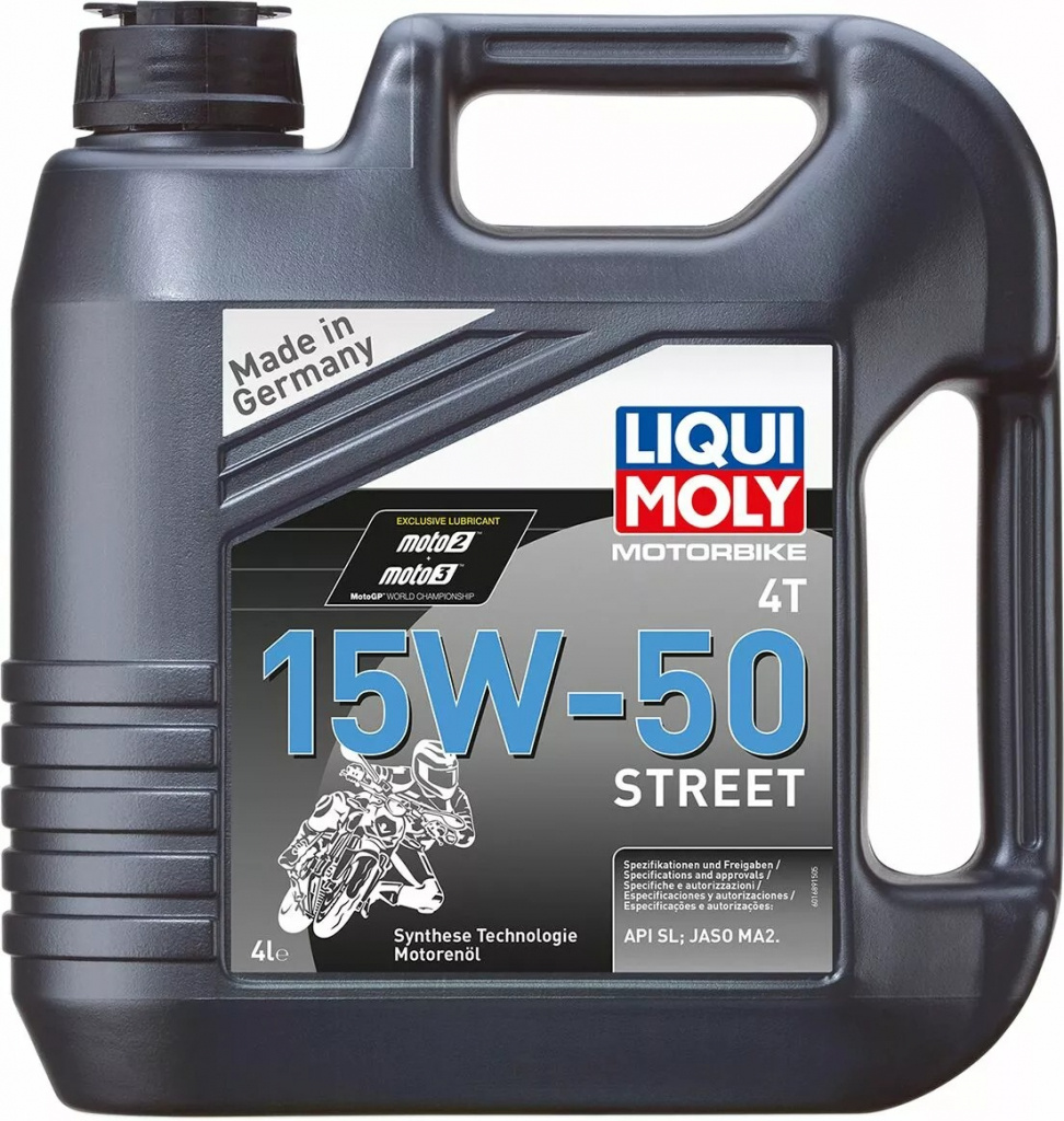 Liqui Moly Engine Oil Motorbike 4T 15W50 Synthetic Technology 4 Liter
