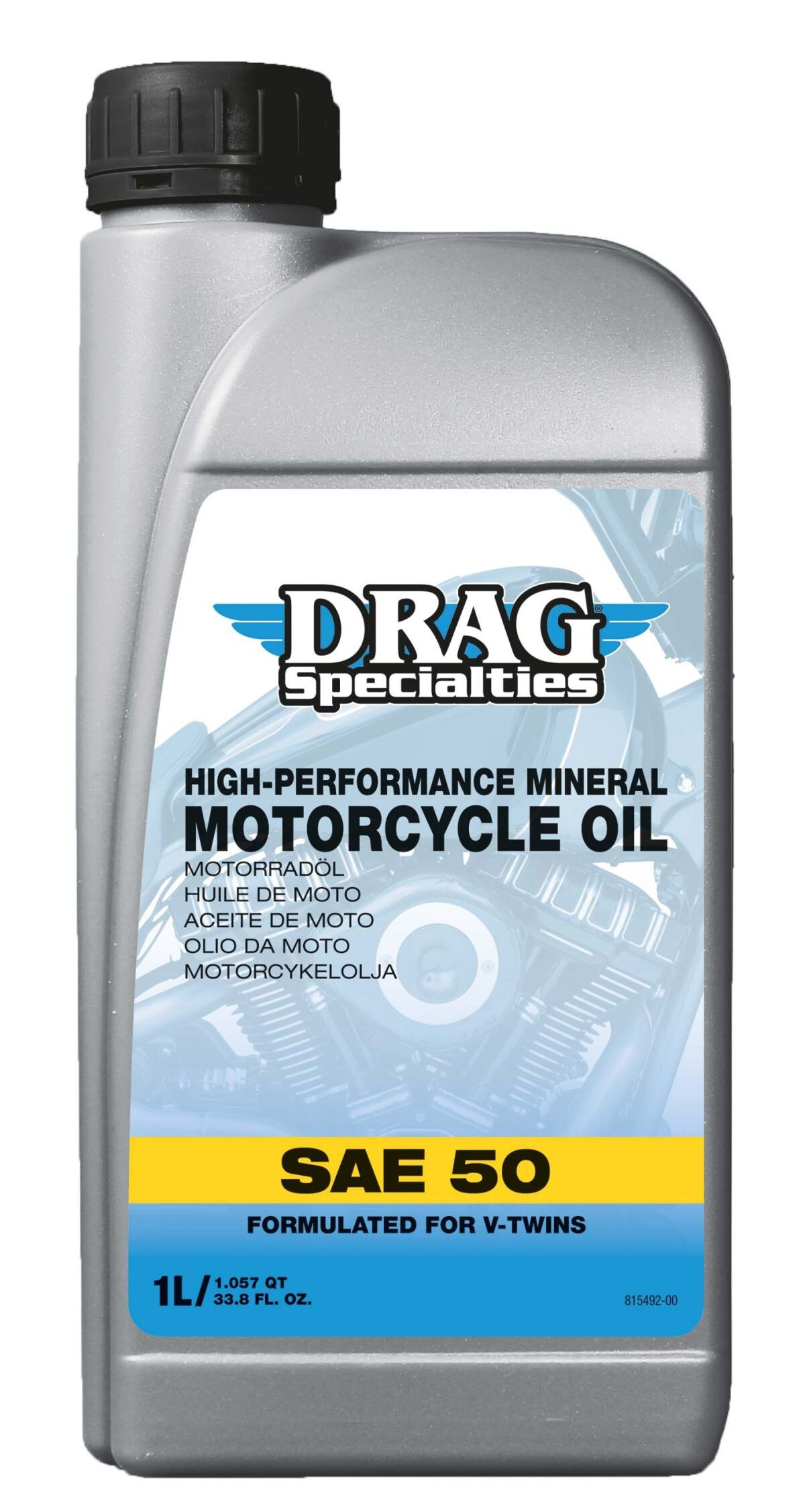 Drag Specialties Oil Oil E-Drag Sae 50 12/1Qt Oil E-Drag Sae 50 1L