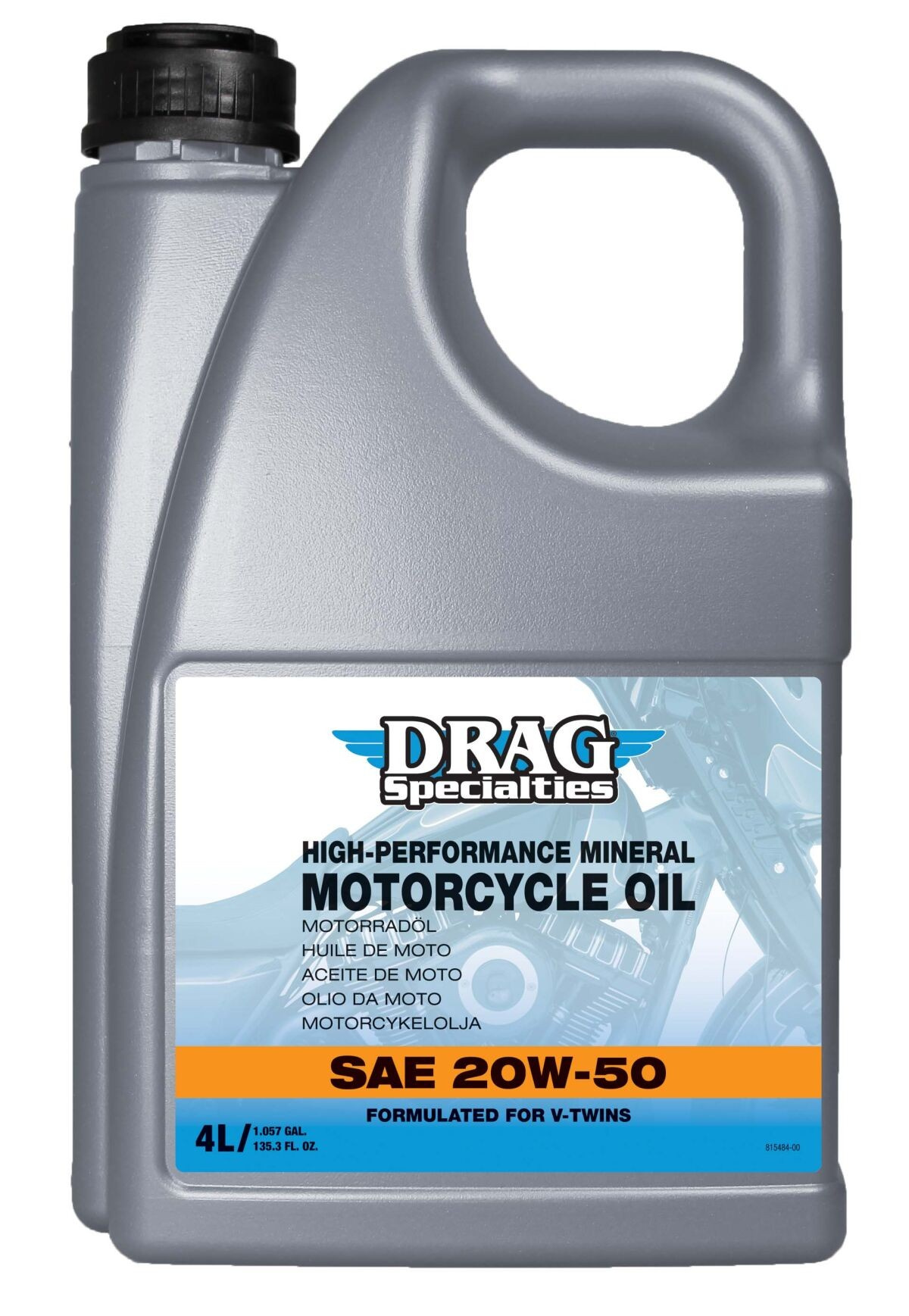 Drag Specialties Oil Oil E-Drag 20W50 6/1Gal Oil E-Drag 20W50 Min 4L