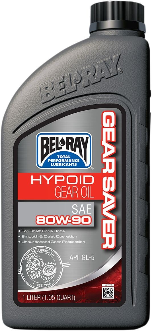 Bel-Ray Gear Saver Hypoid Gear Oil 80W-90 1 Liter Oil Gear Hypoid 80W-