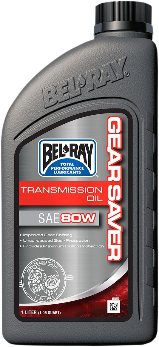 Bel-Ray Gear Saver Transmission Oil 80W 1 Liter Oil Trans Gear Saver 8