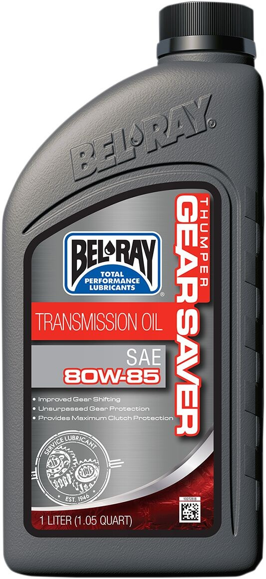 Bel-Ray Thumper Gear Saver Transmission Oil 80W-85 1 Liter Oil Trans T