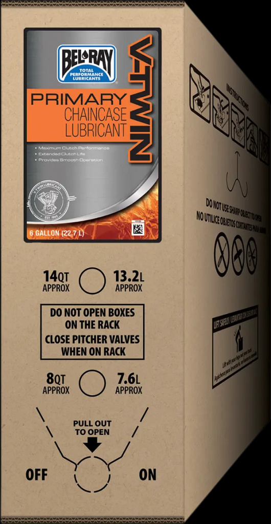 Bel-Ray Primary V-Twin Chaincase Lubricant Case 6 Gallons