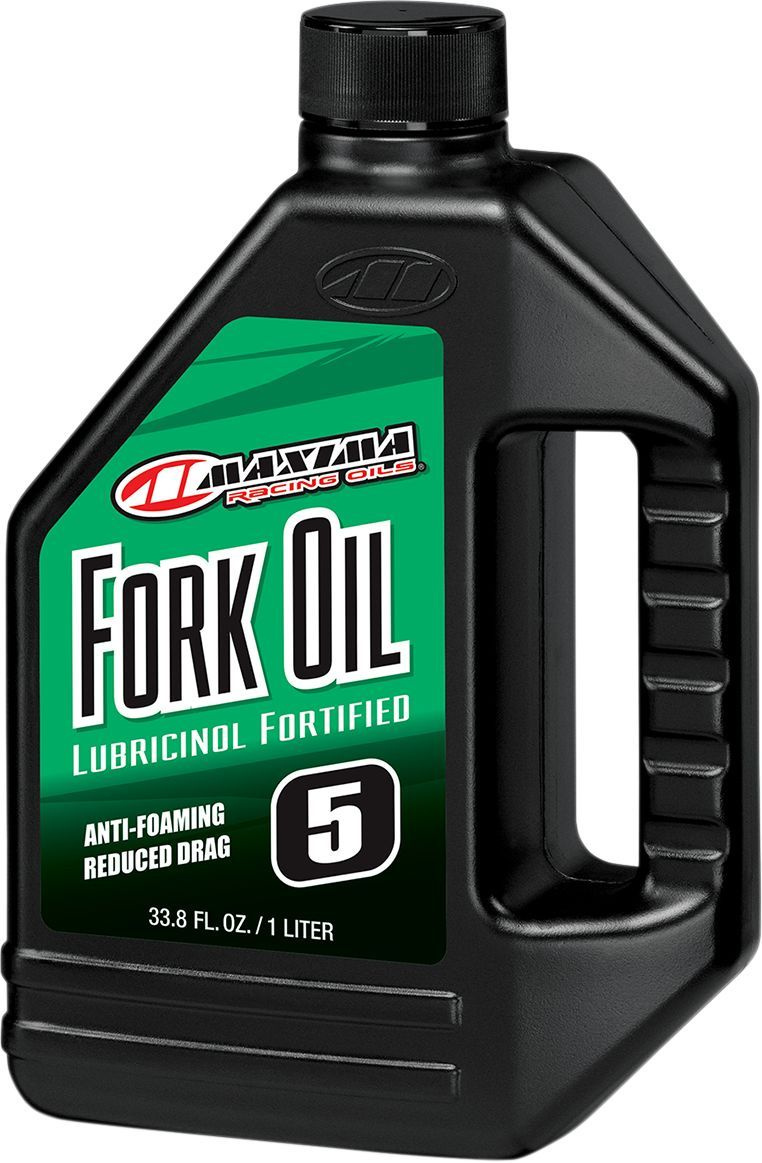 Maxima Fork Oil Front 5W / 1 Liter | 33,8 Fl. Oz. / Clear Oil Fork Max