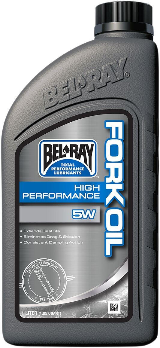 Bel-Ray High Performance Fork Oil 5W 1 Liter Oil Fork High Perf 5W 1L