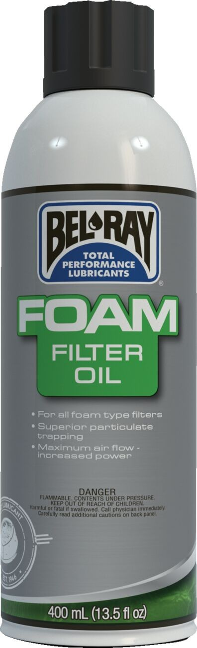 Bel-Ray Foam Filter Oil Spray 400 Ml Oil Foam Filter Spray 400Ml