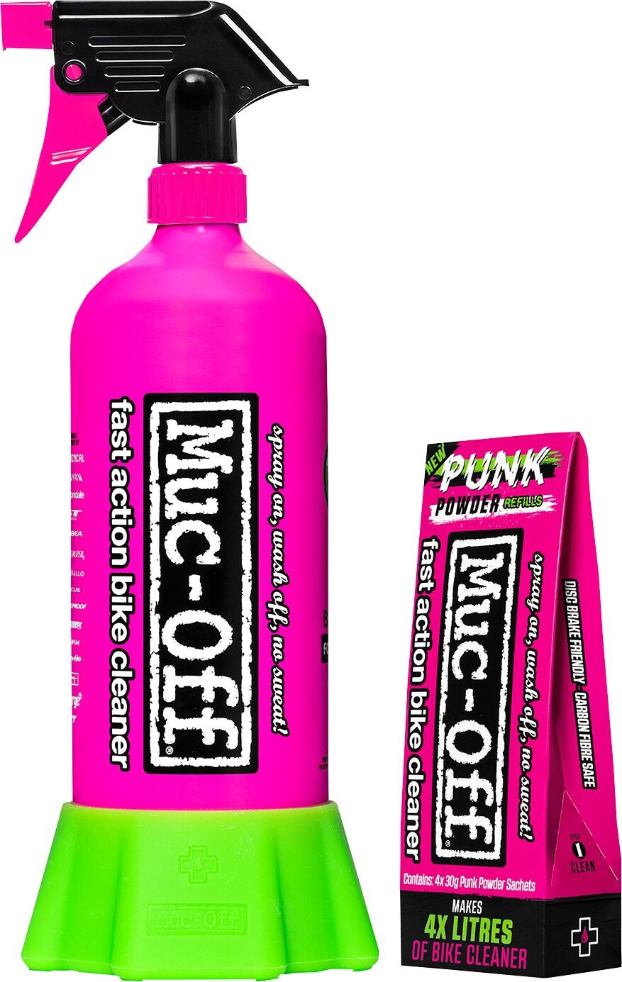 Muc-Off Punk Powder (4Pk) +Bottle Punk Powder For Life Bundle