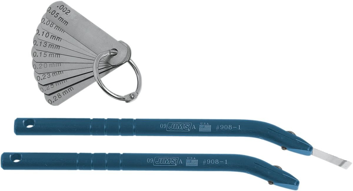 Jims Angled Feeler Gauge Set Tool Feeler Gauge Set